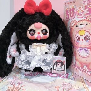 Baby Three 400% - Sweet heart Baby Secret Cherry Black Bunny Liquid Crying Eyes